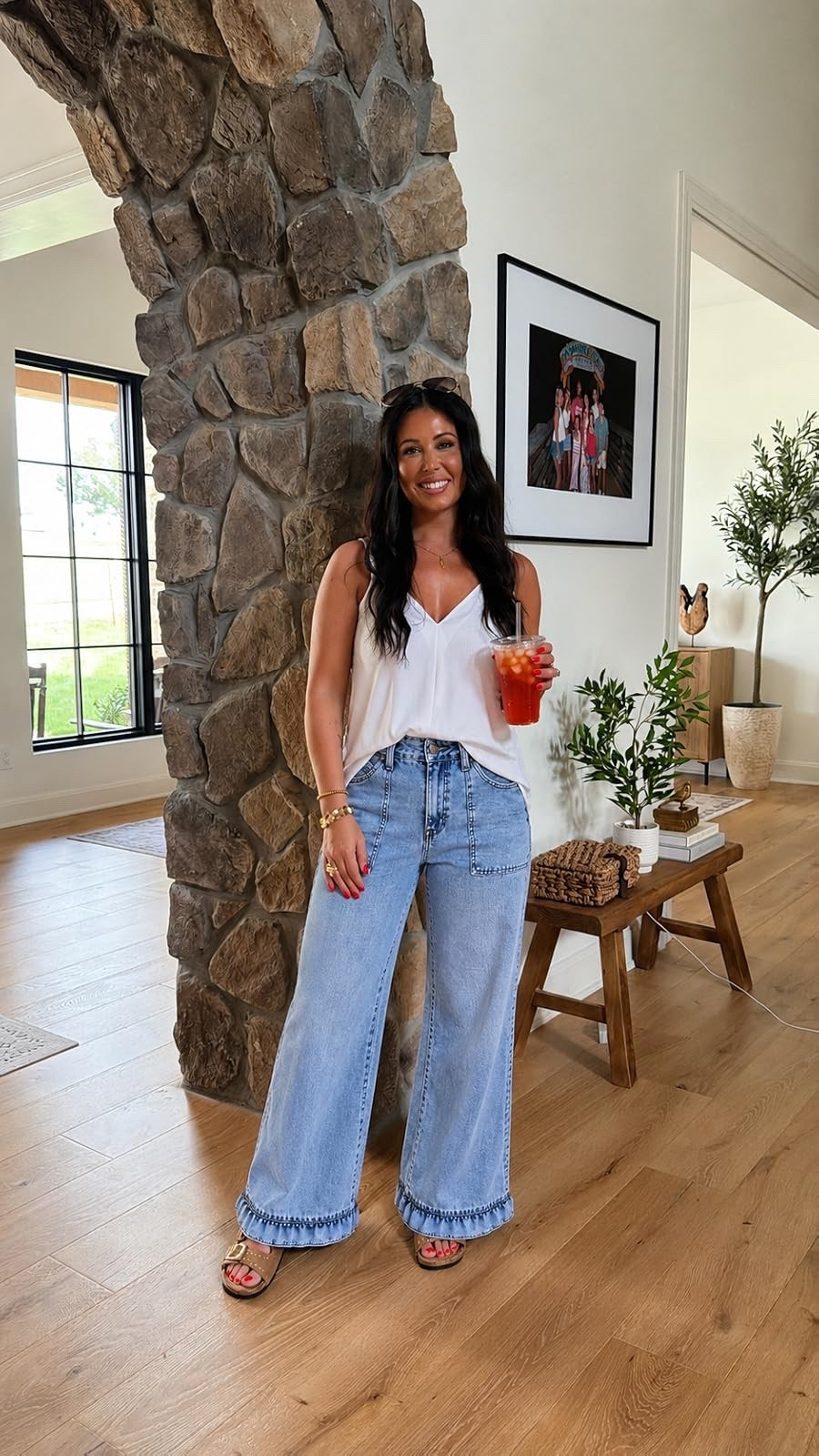 ✨ The jeans everyone keeps asking about! These are SO flattering, crazy comfortable, and make every outfit look effortlessly put together. Paired with my favorite everyday tank for the perfect casual-chic look! 🤍👖

#LTKootd #LTKOver40 #LTKmomlife