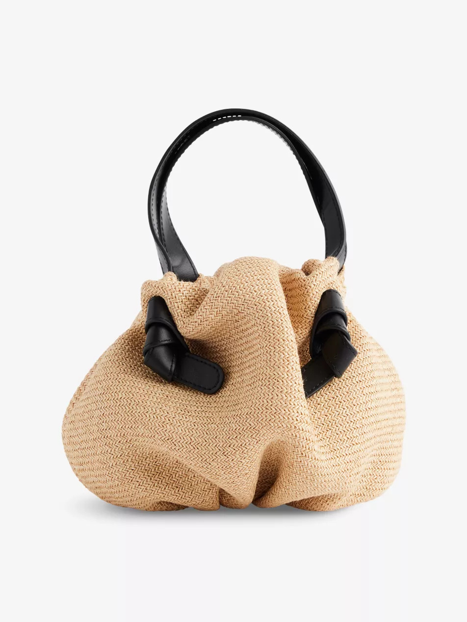 Taurus 1.0 Mini Raffia Top-Handle Bag | Selfridges