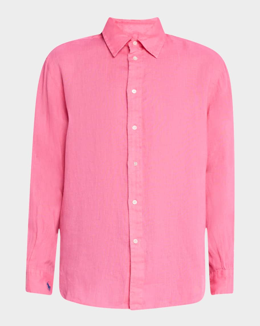Polo Ralph Lauren Oversize Fit Linen Shirt | Neiman Marcus