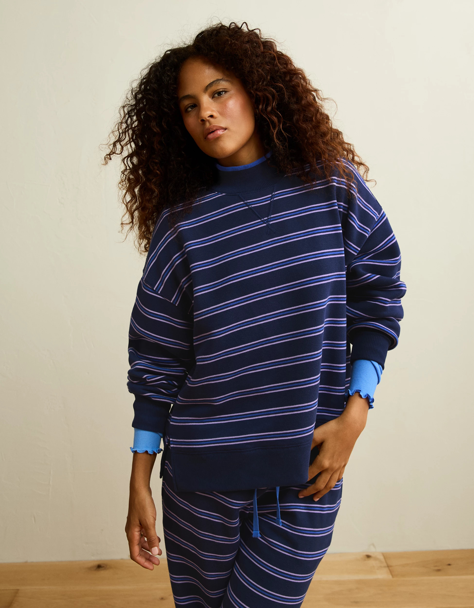 AE Everyday Luxe Mock Neck Sweatshirt | American Eagle Outfitters (US & CA)