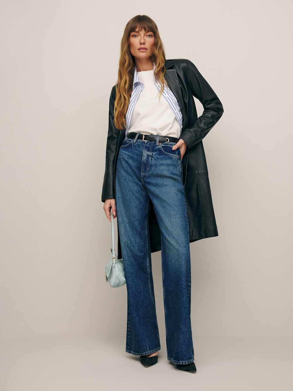 Cary High Rise Slouchy Wide Leg Jeans | Reformation (Global)