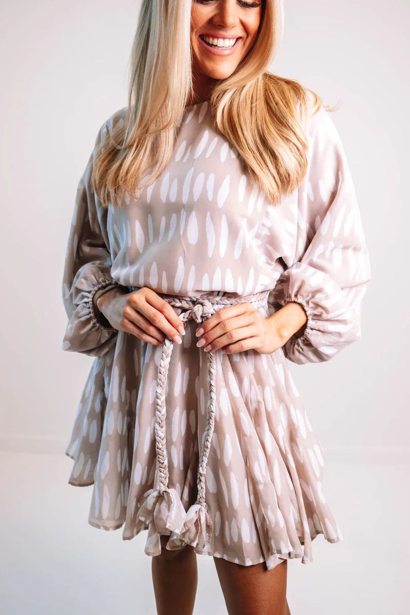 The Harriet Rope Dress - Taupe | The Impeccable Pig