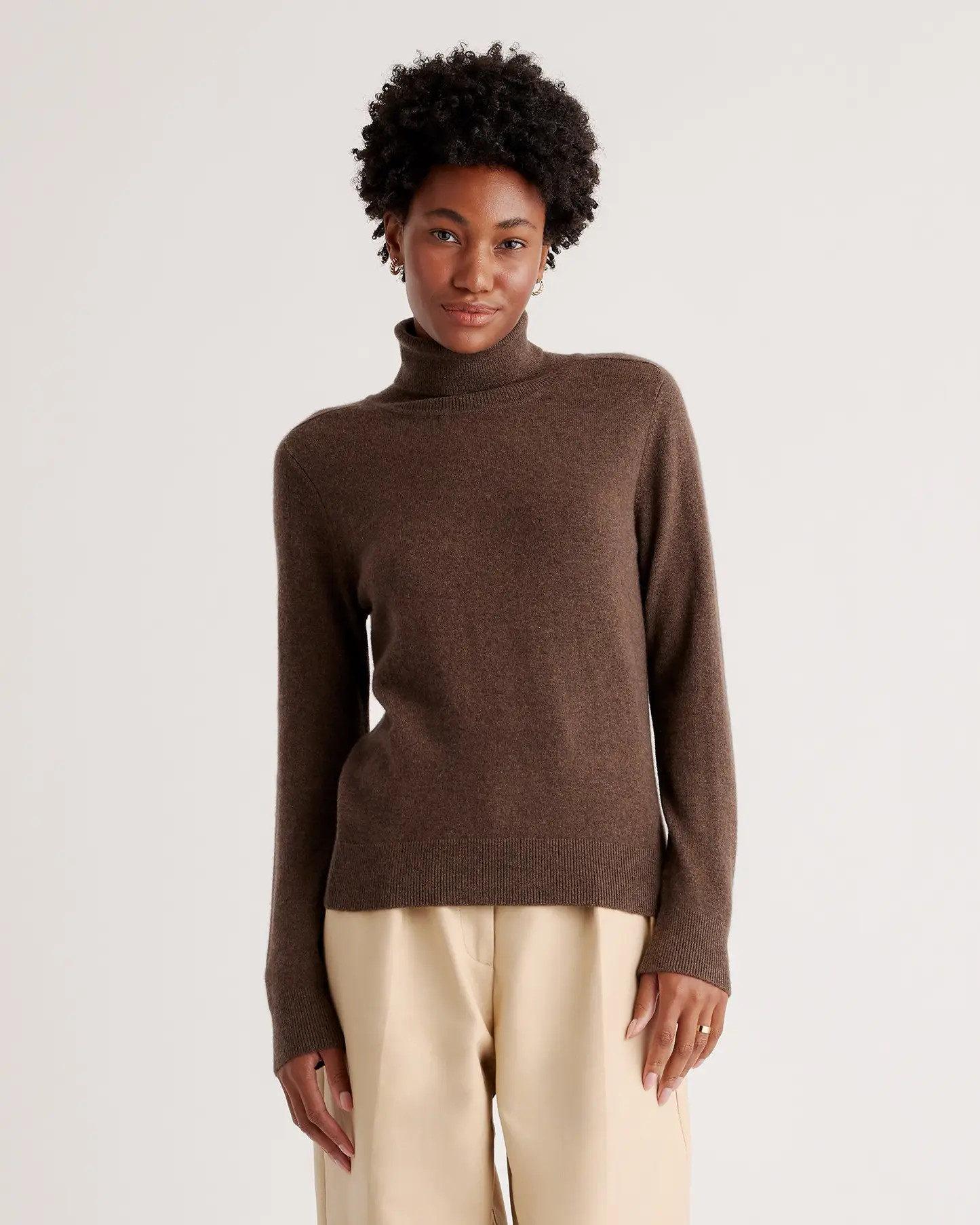 Lightweight Mongolian Cashmere Turtleneck Sweater | Quince