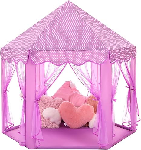 Monobeach Princess Tent Girls Large Playhouse Kids Castle Play Tent with Star Lights Gift Toy for... | Amazon (US)
