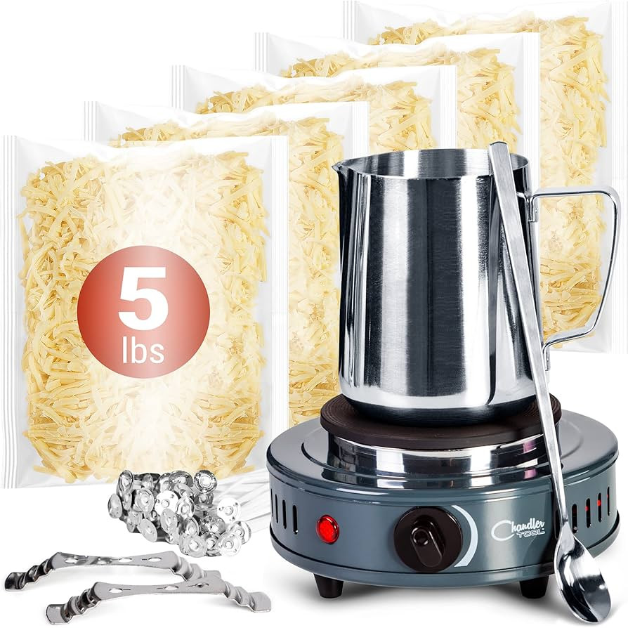 Candle Making Kit with Electronic Hot Plate, DIY Candle Maker Supplies: Bulk Organic Soy Candle W... | Amazon (US)