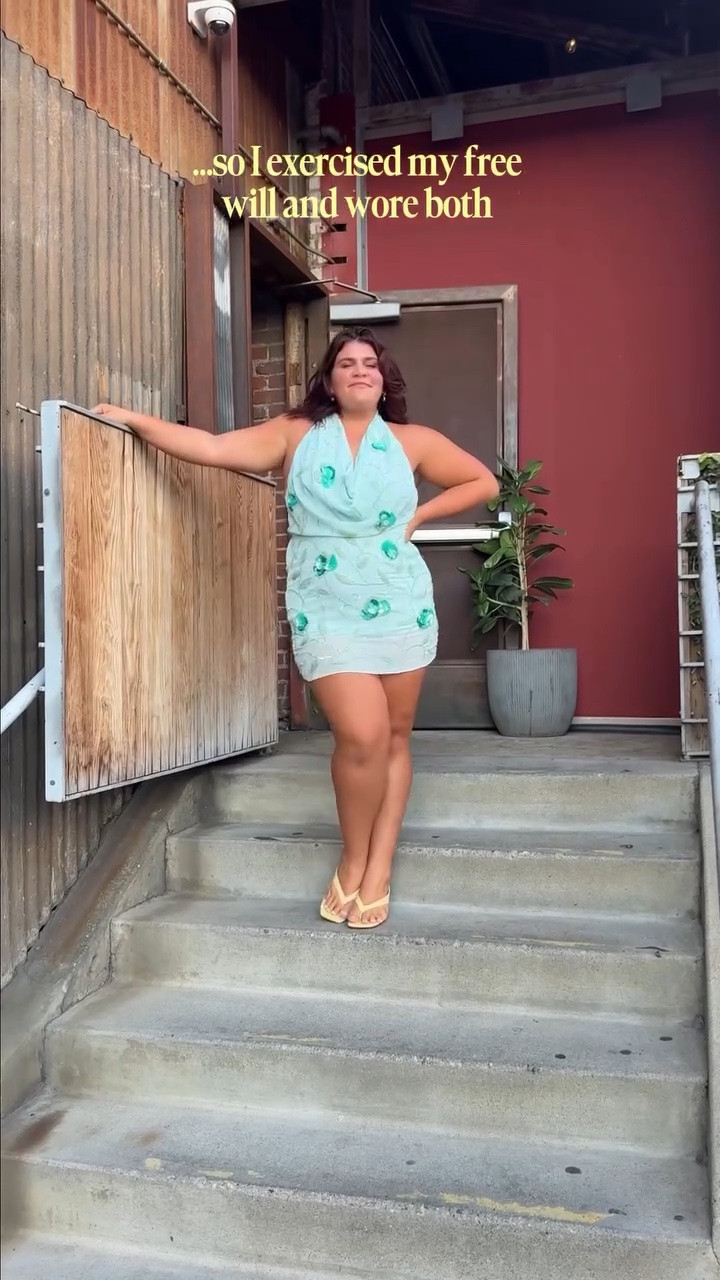 been hearing that buttercream is my signature color and I’d have to agree 🧈 yellow has lit up my world and I am loving leaning in!! the breeze was a paid actor 🤌🏼
💛
I followed the urge to give both of these dresses their main character moment last night and wore yellow to dinner followed by blue to the show 🦋 it felt like the best way to honor the Gemini in me: indecisive always yet so sure of who she is. wild and free, playful and sexy, confident and seen.
🪩
@oliviadeano art of loving album has seen me through some of the biggest growth of my adult life. so in the words of the woman who helped heal my soul “I won’t fall back, if I fall forward” 🫶🏻