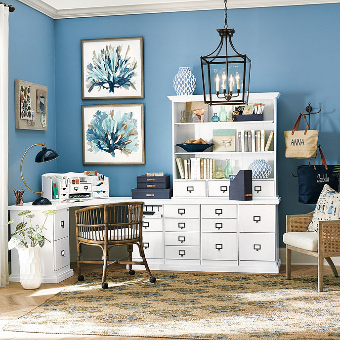 Mina Blue and White Terracotta Vase Series | Ballard Designs, Inc.