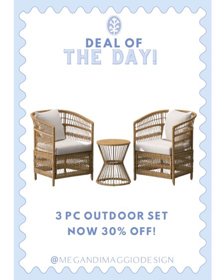 Wow!! This best selling outdoor wicker 3 piece set is now 30% OFF!! Highly rated and looks way more expensive than it is!! Snag it on major sale now!! 😍🙌🏻☀️

#LTKhome #LTKxTarget #LTKsalealert