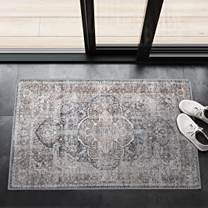 Adiva Rugs Machine Washable Area Rug with Non Slip Backing for Living Room, Bedroom, Bathroom, Ki... | Amazon (US)