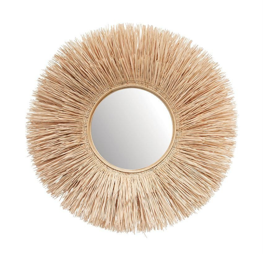Bleached Wicker Mirror | Megan Molten