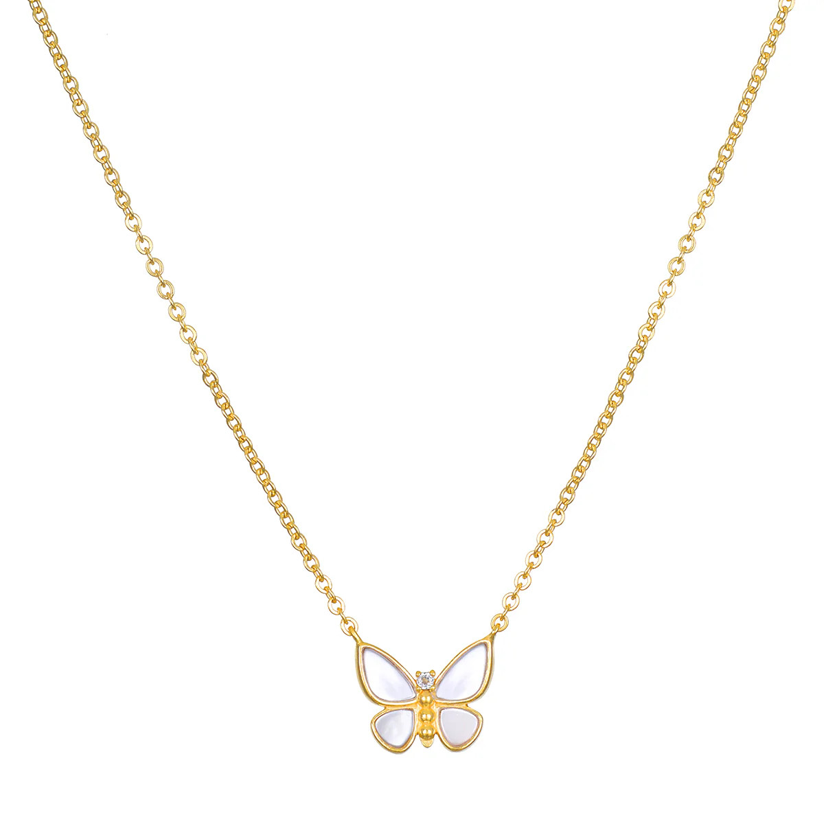 Renewed Hope Pearl Butterfly Necklace | Satya Jewelry
