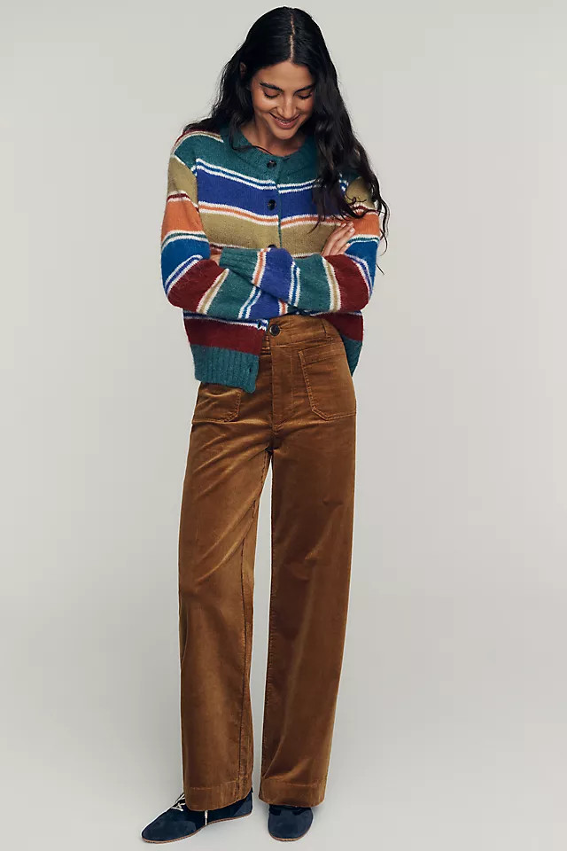 Colette Corduroy Full Length Wide Leg Pants | Anthropologie (US)
