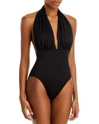 Halter Low Back One Piece Swimsuit | Bloomingdale's (US)