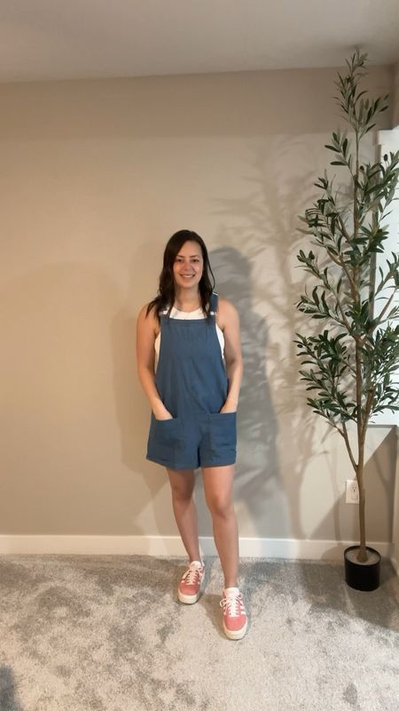 The cutest short overalls from Amazon! They fit true to size, I am in my normal size medium! Paired with my Gazelle Adidas sneakers! 

#LTKshoecrush #LTKstyletip #LTKVideo
