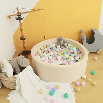 Foam Ball Pit for Toddlers, 35 Inch Baby Ball Pit Soft Round and Easy to Set or Clean, Baby Playp... | Amazon (US)