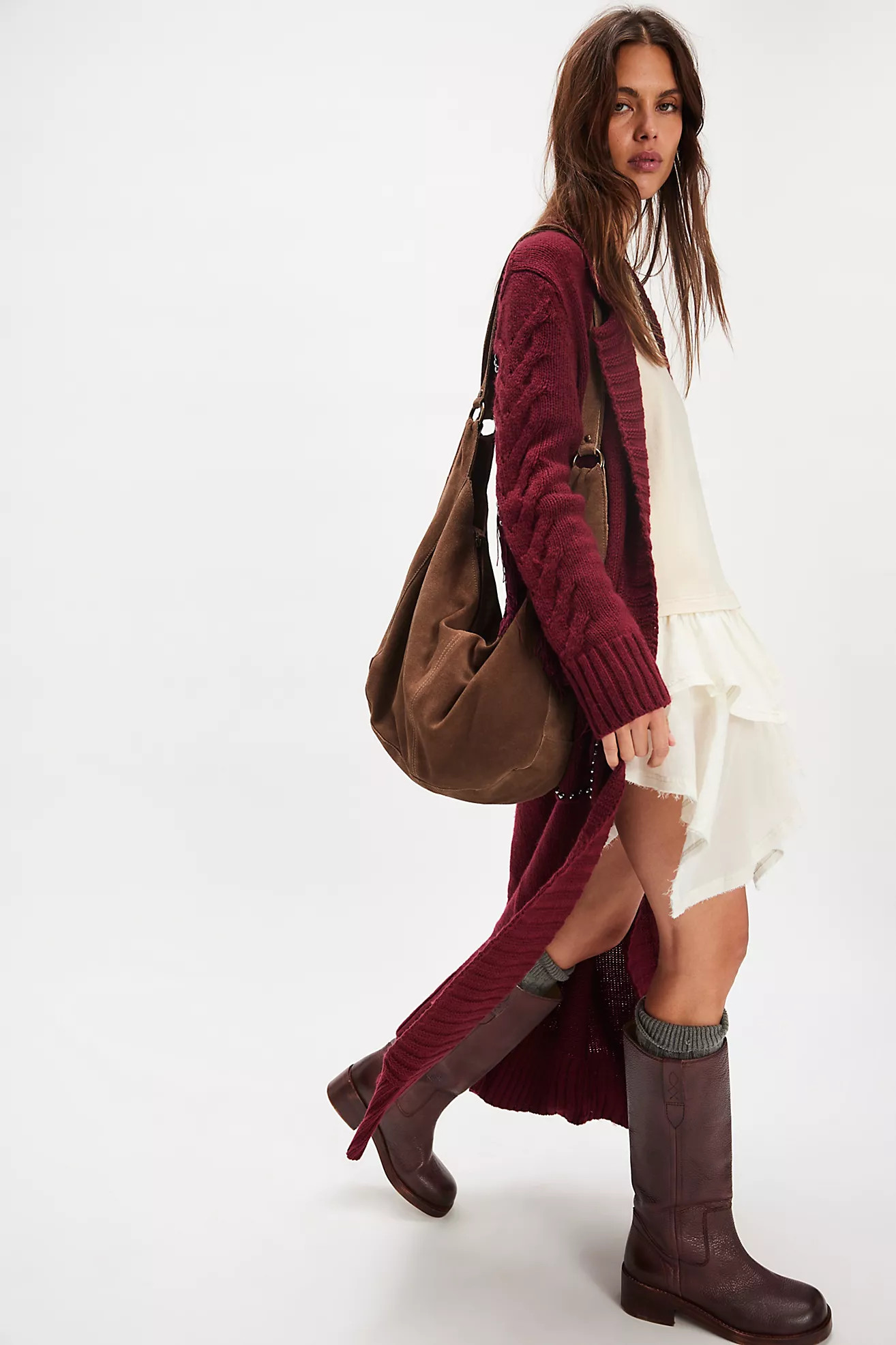 Understated Leather Rodeo Studded Sweater Trench Coat | Free People (Global - UK&FR Excluded)