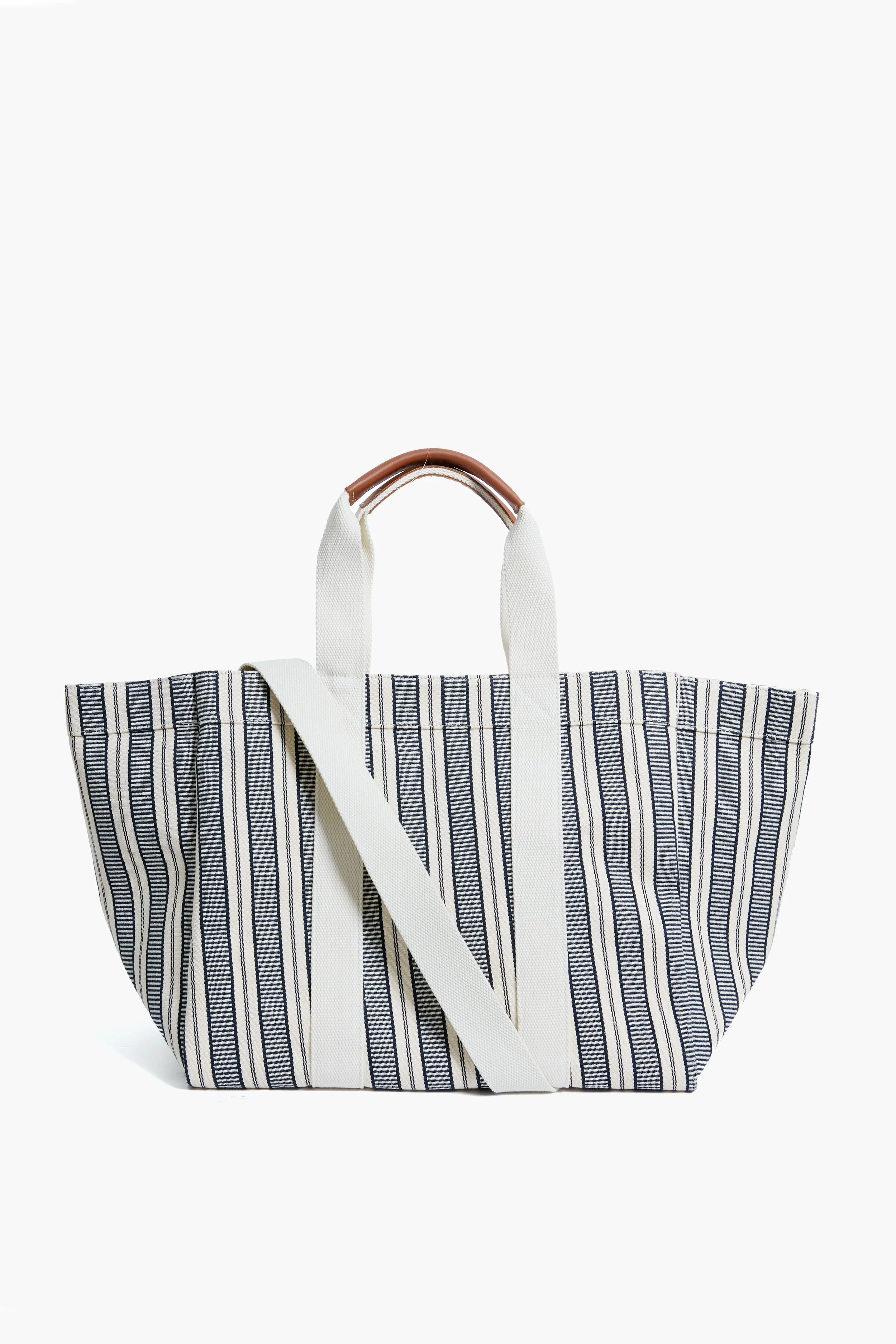 Navy Parcours L City Stripes Tote | Tuckernuck (US)