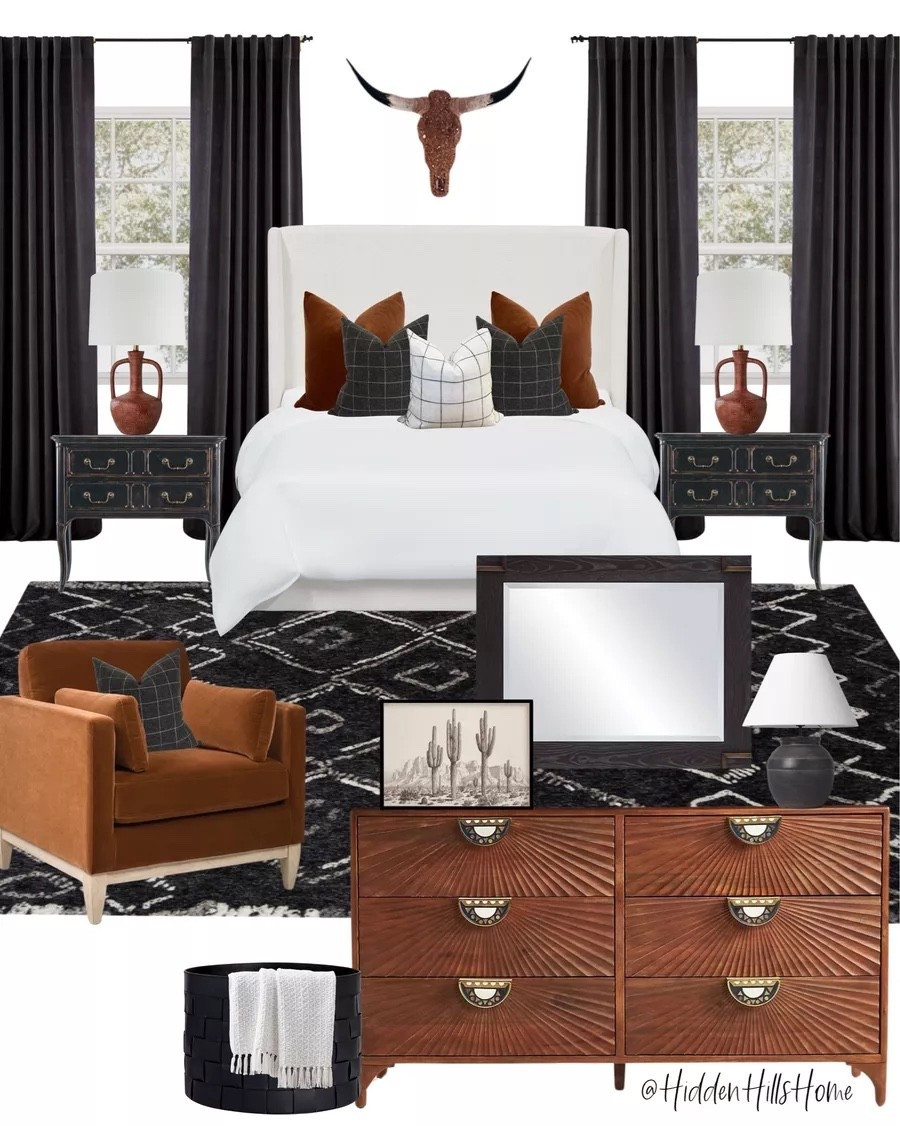Western themed bedroom mood board, bedroom design idea, western bedroom inspo, cowgirl bedroom mood board #western

#LTKSeasonal #LTKHome #LTKSaleAlert