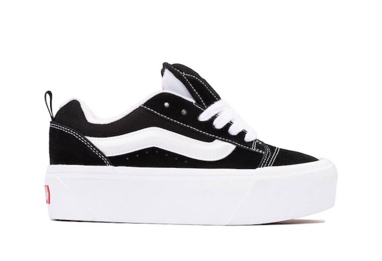 white and black knu stack vans

#LTKootd
