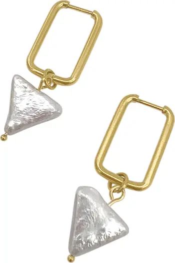 st. Moran Rena Freshwater Pearl Hoop Earrings | Nordstrom | Nordstrom