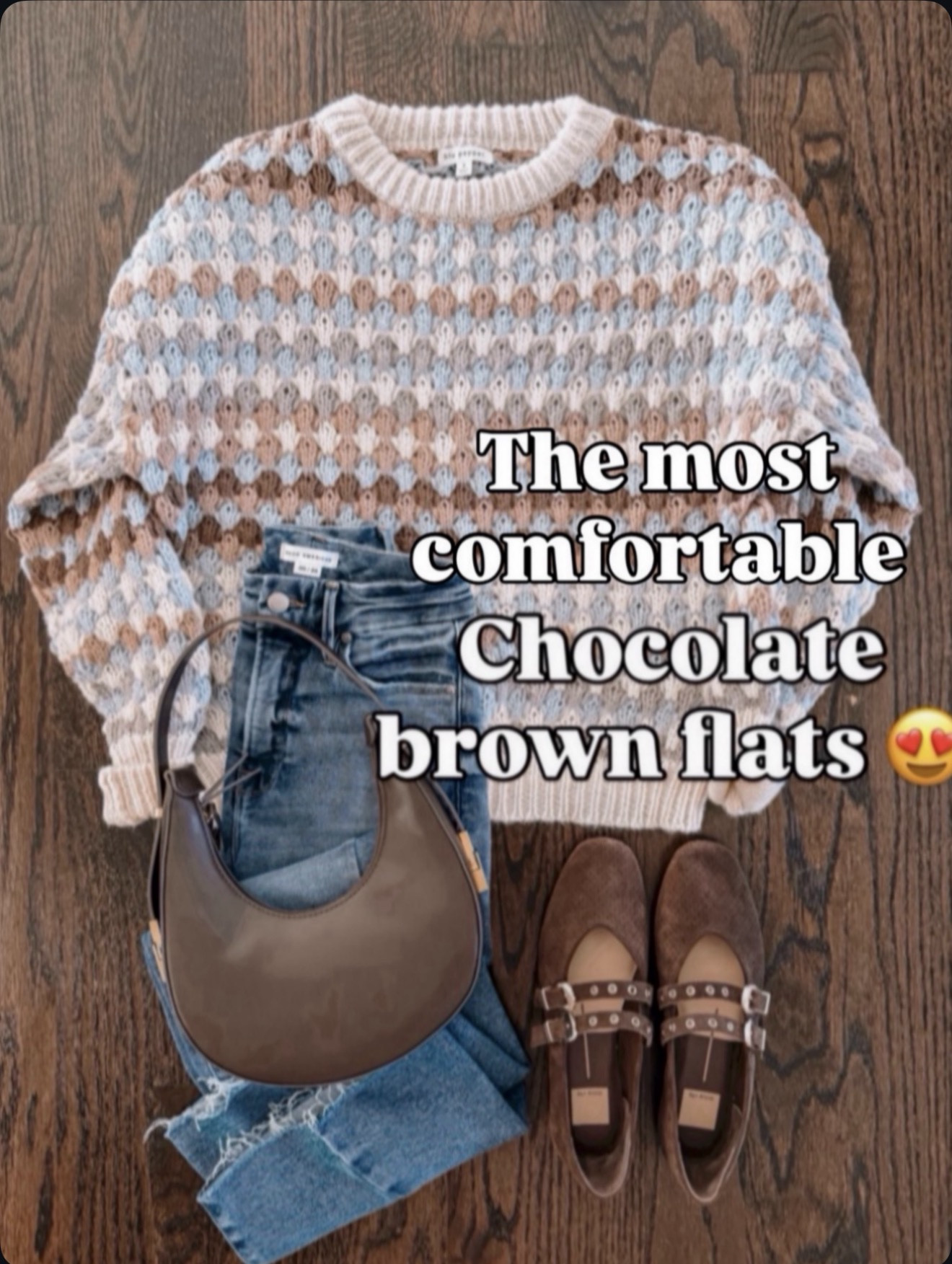 The most comfortable chocolate brown flats — walking approved 🙌 — comment LINK 🔗⬇️ 

#LTKootd #LTKOver40 #LTKFindsUnder50