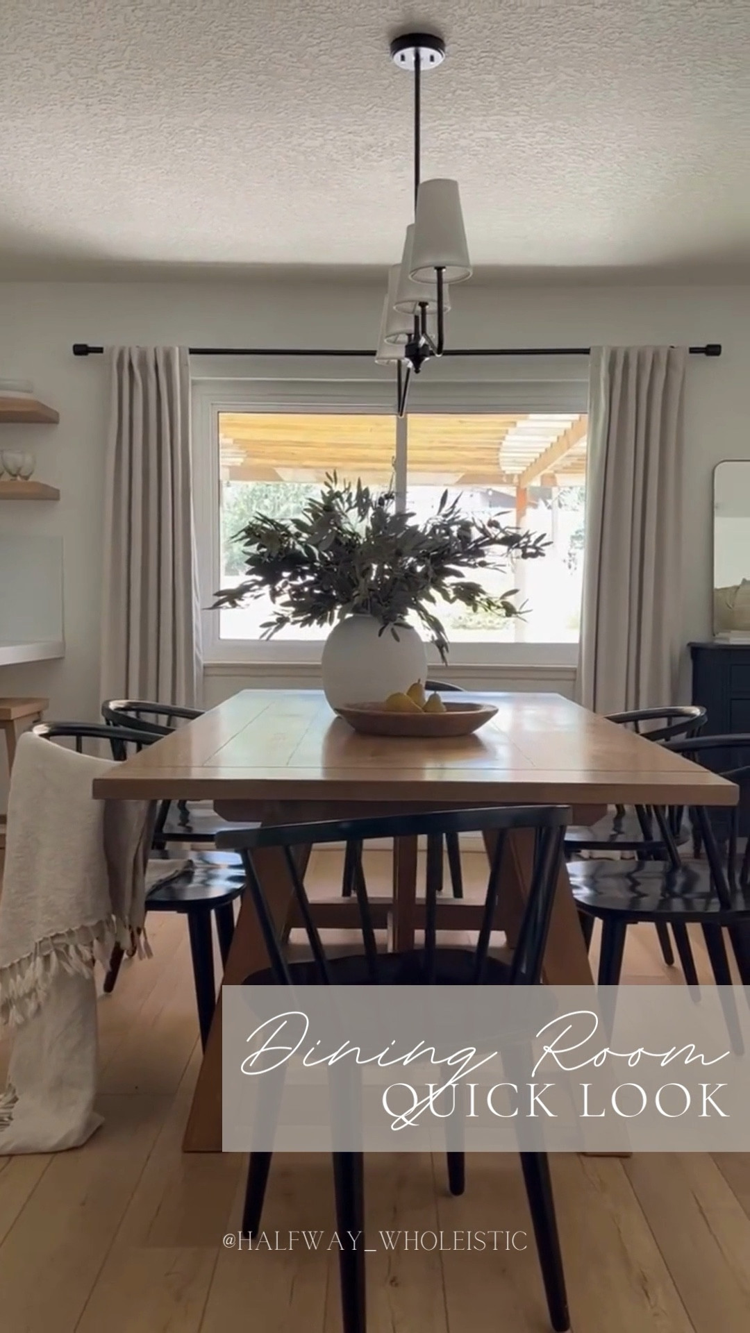 A quick look at our dining room. I love the contrast the black dining room chairs adds to the space, AND they’re on major sale right now! 

#diningchairs #afloral #diningtable #woodentable #wayfair 

#LTKsalealert #LTKhome #LTKFind