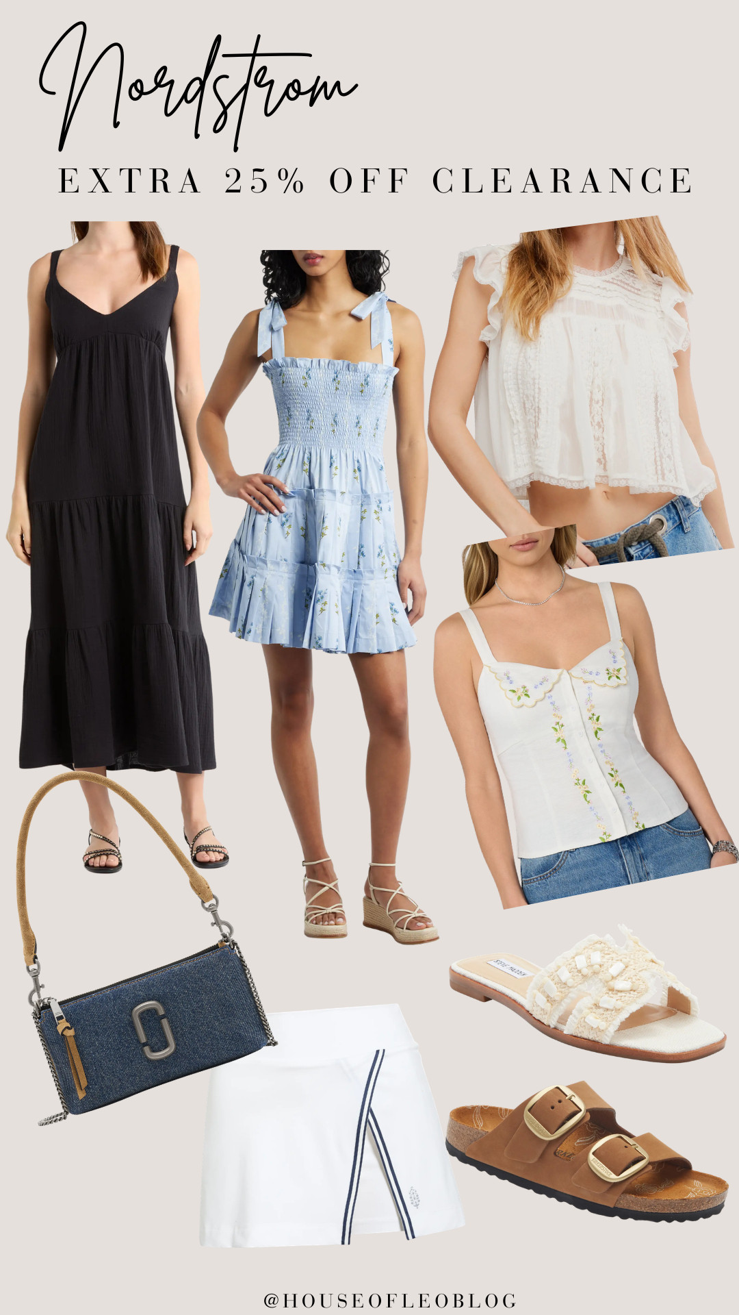 Extra 25% off clearance styles at Nordstrom! So many good brand names like Free People, Farm Rio, Steve Madden and Hill House stocked in all sizes! 

 #LTKSaleAlert