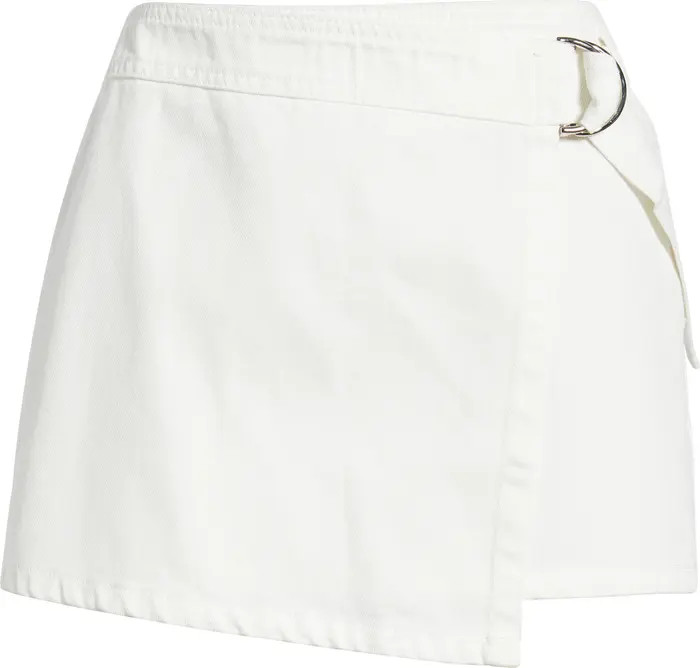 Elinora Wrap Cotton Miniskirt | Nordstrom