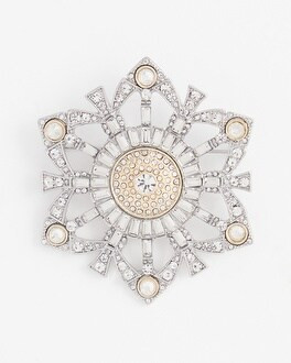 Mixed Metal Snowflake Brooch | Chico's