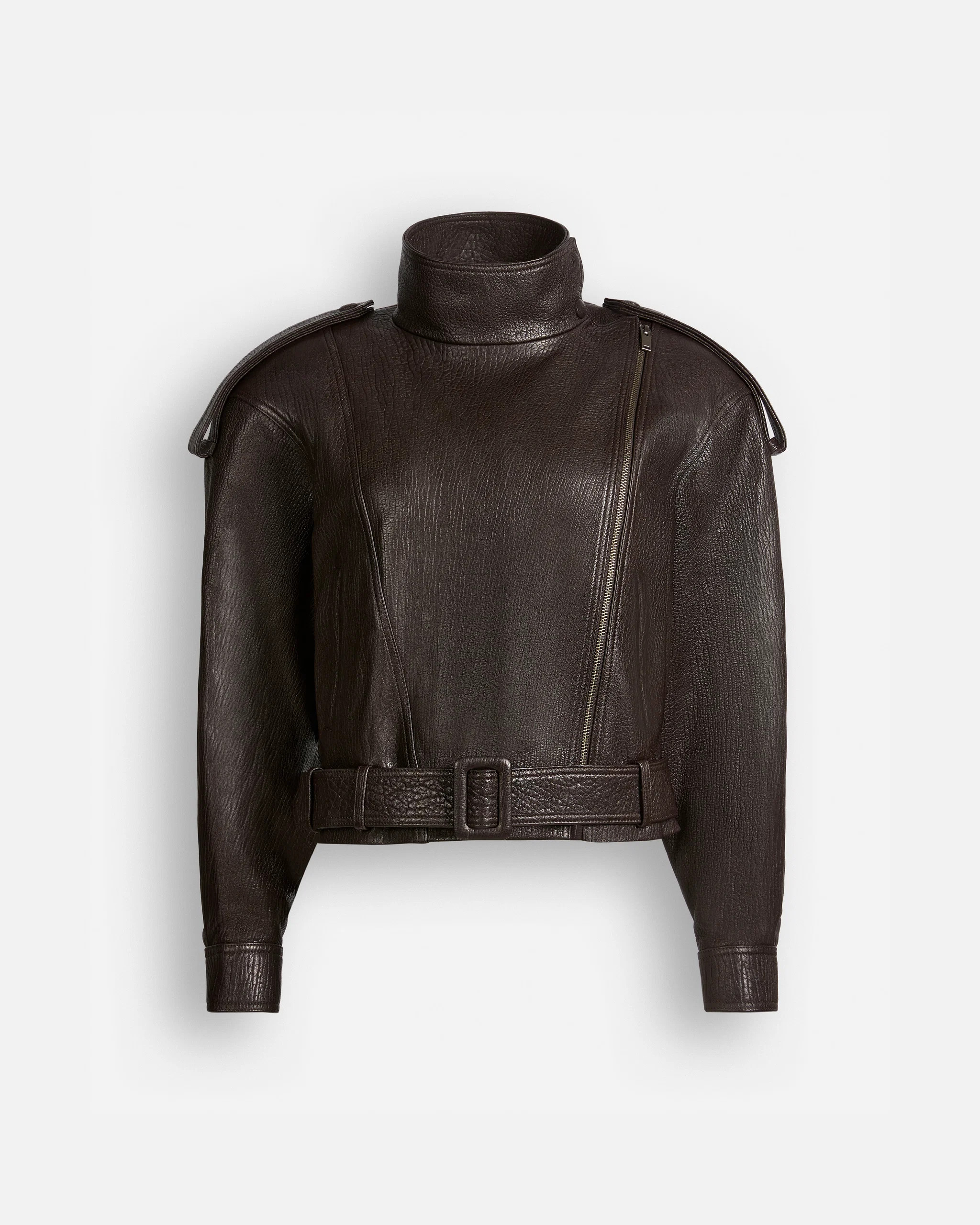 Serpa Grained Leather Jacket | DUCIE