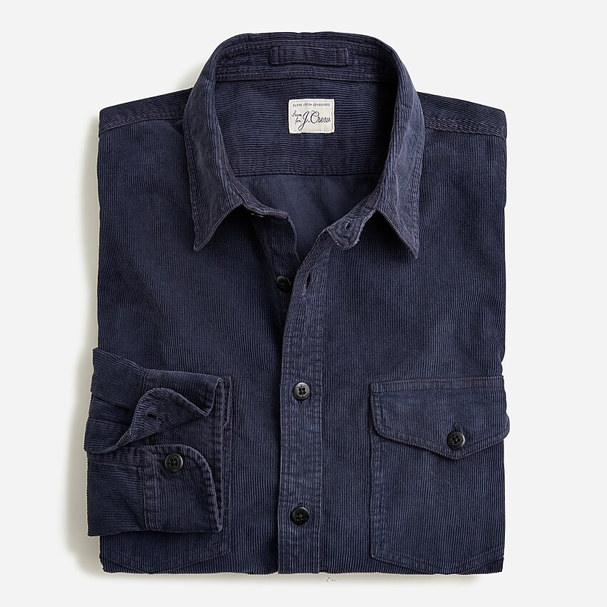 Garment-dyed corduroy CPO shirt | J. Crew US
