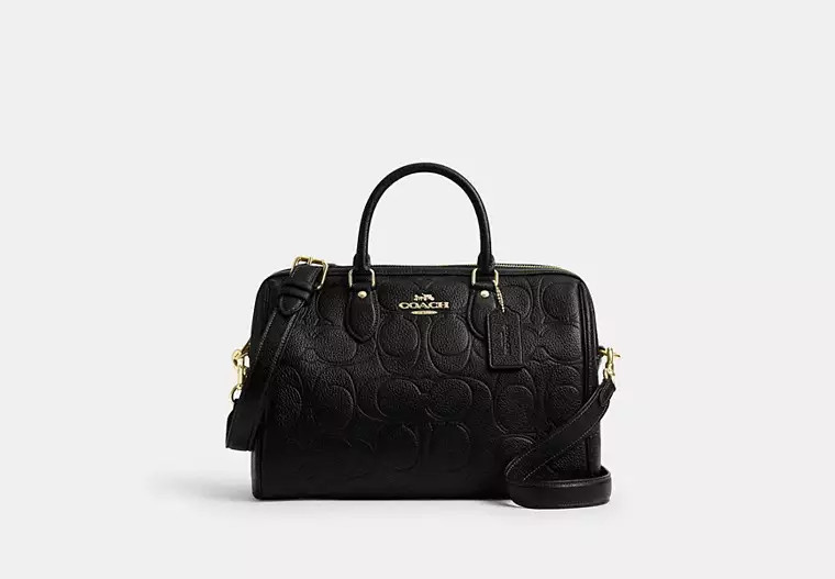 Rowan Large Satchel Bag In Signature Leather | Coach Outlet CA