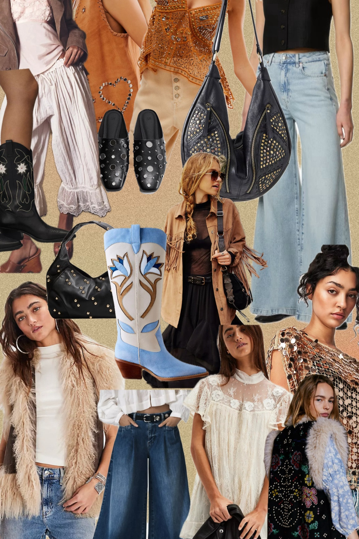Bohochic for 2025 and ever, fringe, studs, embellishment- clothes you can wear on repeat anytime any year. Bohemian is timeless. 

#LTKuk #LTKeurope