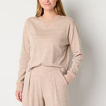 Stylus Womens Crew Neck Long Sleeve Sweatshirt - JCPenney | JCPenney