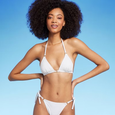 Women's Ring Front Triangle Bikini Top - Shade & Shore™ | Target