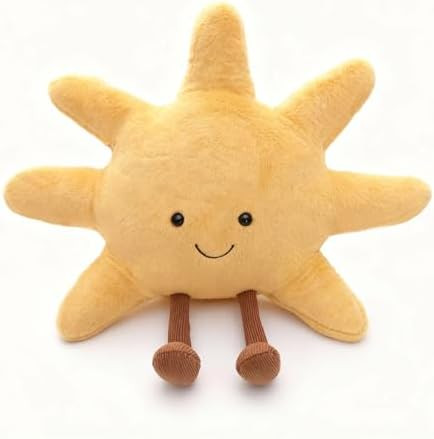 1 lb Weighted Sun Plush Pillow - 12 inch Stuffed Animal Weighted Plush Toy, Soft Cuddle Plushie, ... | Amazon (US)