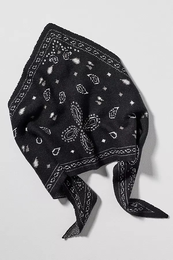Knit Triangle Bandana Scarf | Anthropologie (US)