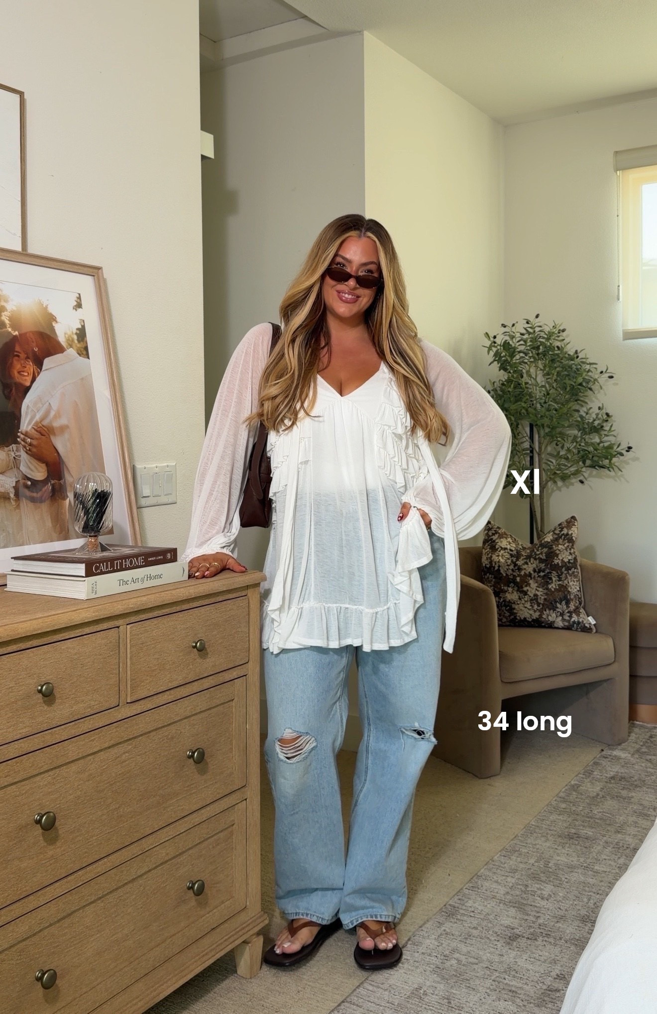Wearing an xl in these tops & a 34 long in these pants

Free people outfit, summer outfits, Vanessa Etheridge