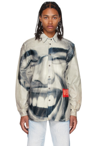 Gray D-Simply-Fsd Denim Shirt | SSENSE