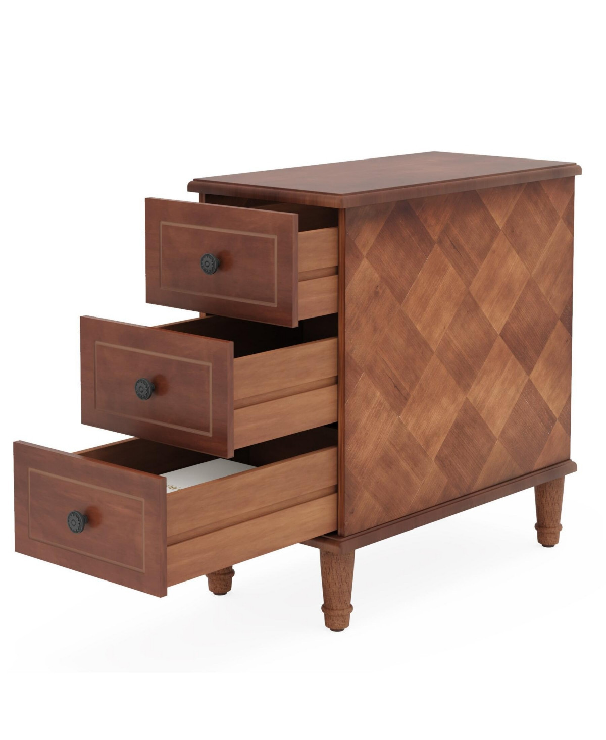 Tribesigns Solid Wood End Table, Fully Assembled Narrow Side Table with Drawers, Pre-Assembled Nightstand Slim Bedside Table for Small Spaces, Living | Macy's