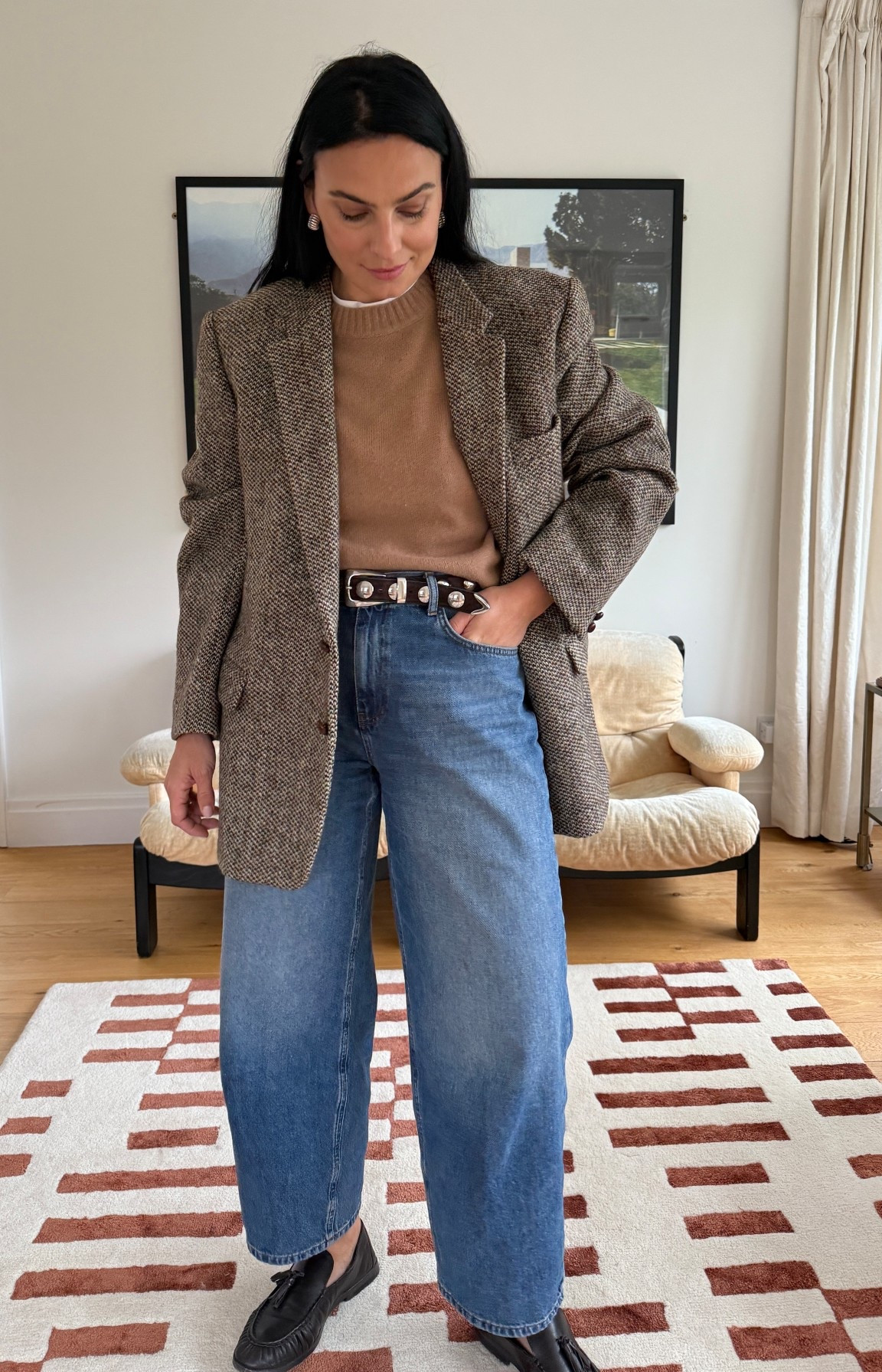 Jeans + knit + wool blazer - blazer is a vintage find from Vinted 

#LTKautumn #LTKuk #LTKwinter