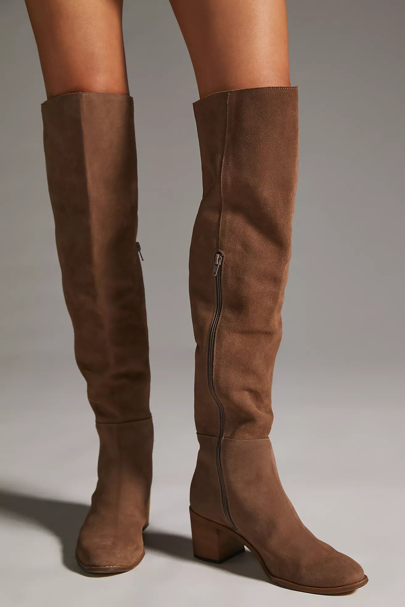 By Anthropologie Over-The-Knee Block-Heel Boots | Anthropologie (US)