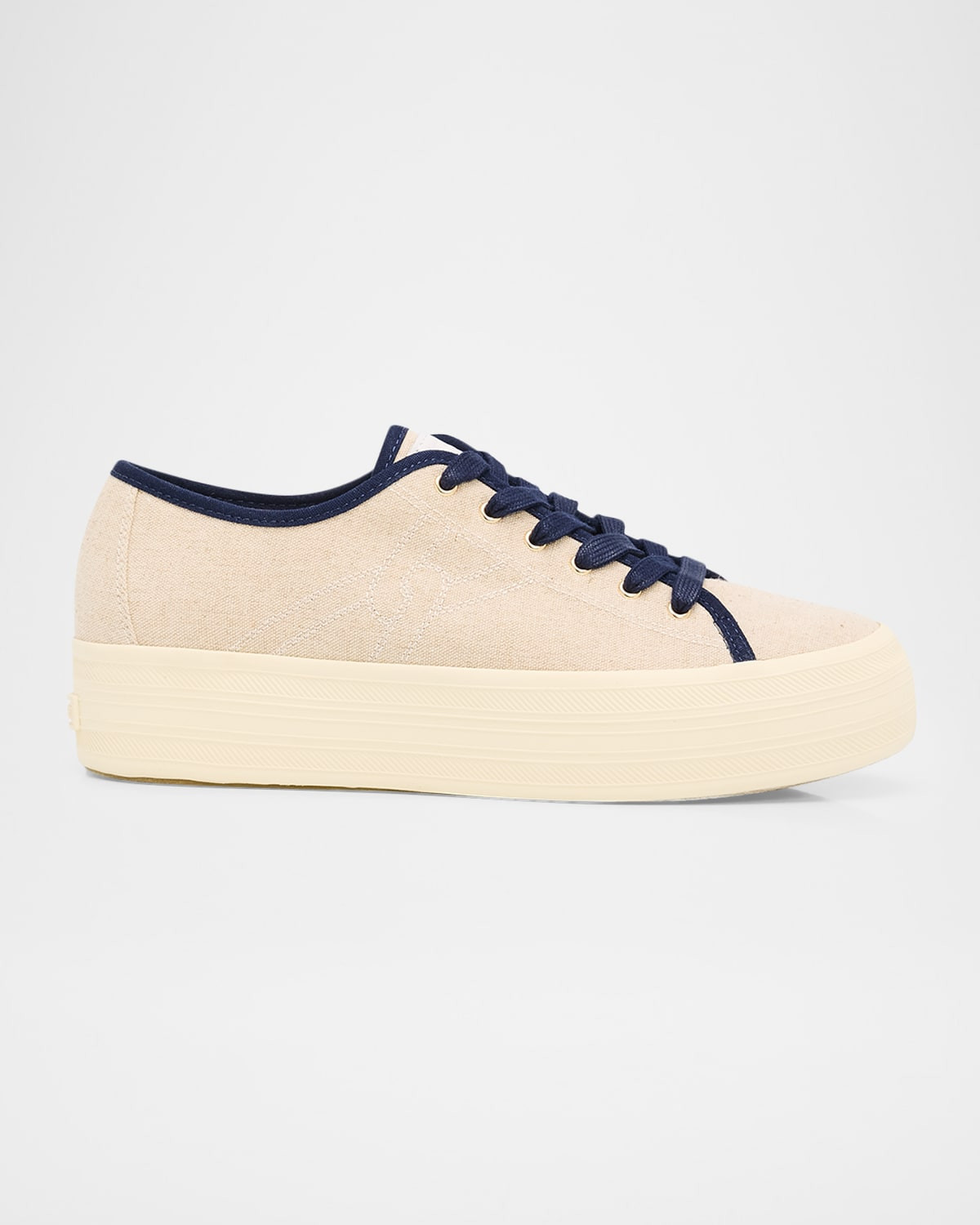 Truett Platform Canvas Sneakers | Neiman Marcus