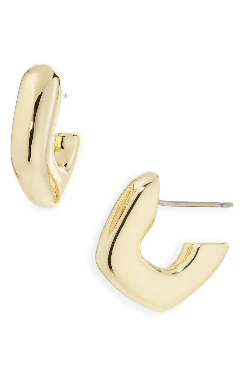 Sculptural Huggie Hoop Earrings | Nordstrom