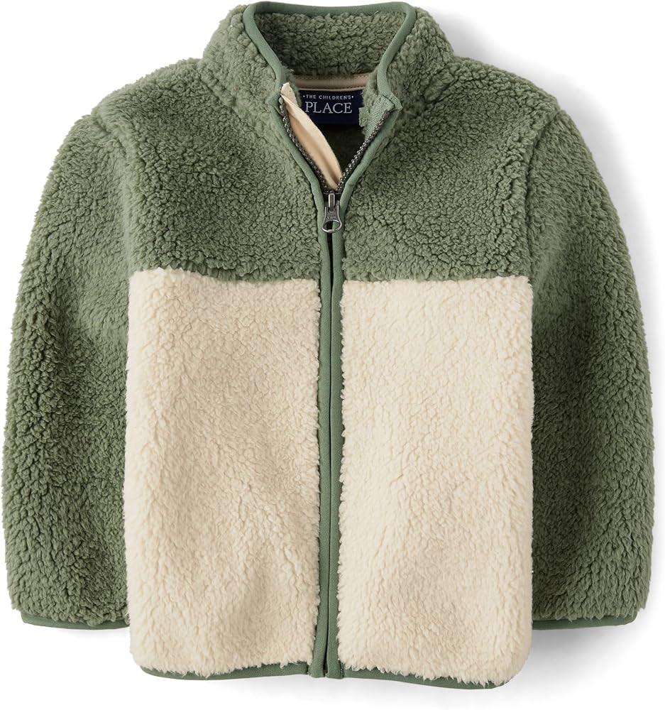 The Children's Place Baby Boy's and Toddler Cozy Fuzzy Sherpa Jacket | Amazon (US)