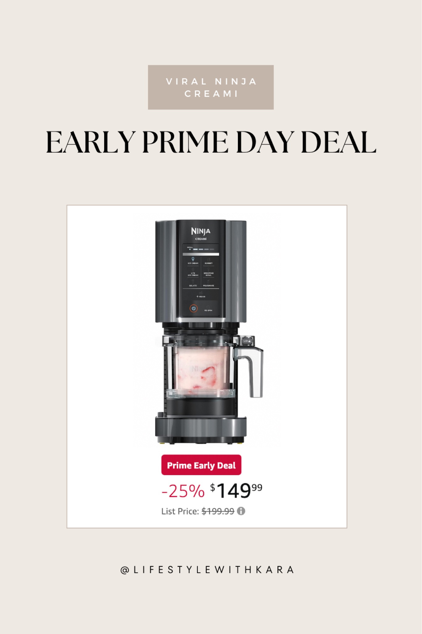 Early Prime Day deal alert! 25% off Ninja Creami 🍦 

#LTKFamily #LTKFitness #LTKHome