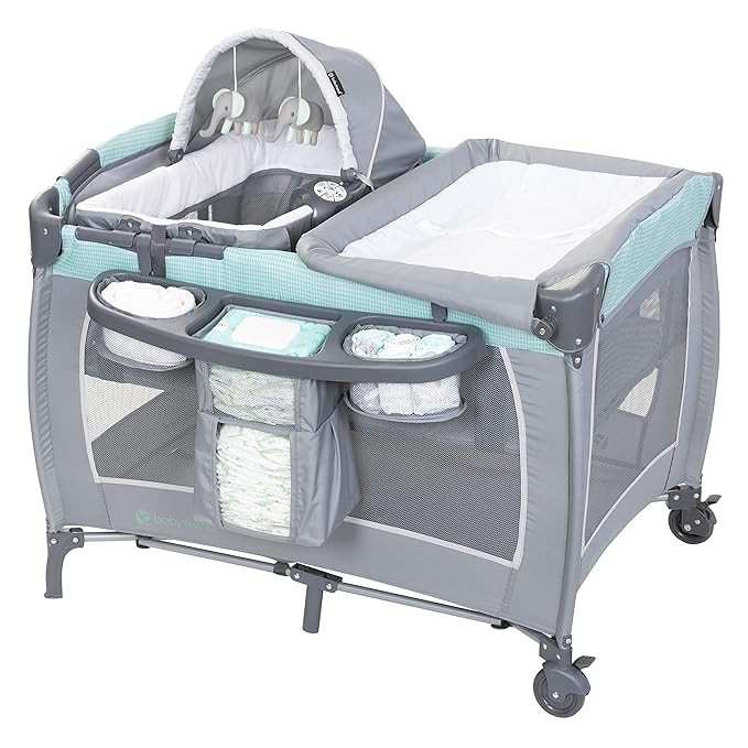 Baby Trend Lil' Snooze Deluxe III, Cozy Mint | Amazon (US)
