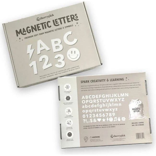Magnetic Letters, (White, Size 3Y+) - Kids Toys | Cherrypick from Maisonette | Maisonette