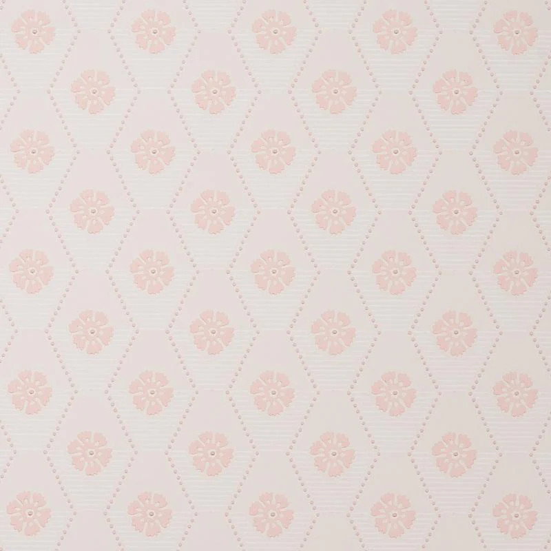 Schumacher Hive Bloom Blush Wallpaper | DecoratorsBest