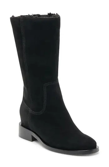 Dolce Vita Kedra H2O Waterproof Boot in Onyx Suede H2O at Nordstrom Rack, Size 6 | Nordstrom Rack
